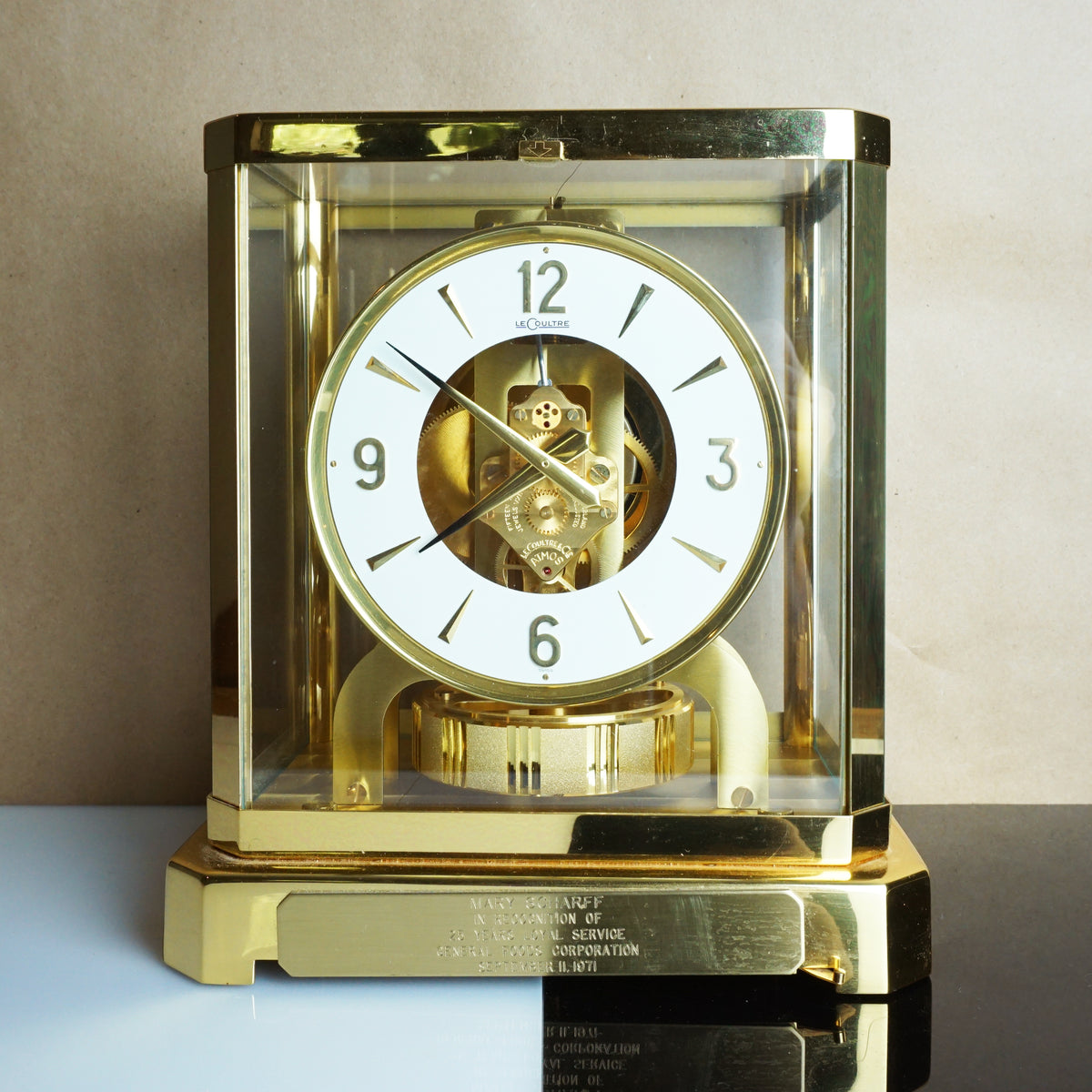 1970's Vintage Jaeger-Lecoultre & Cie ATMOS Metal Caliber 528-8 15