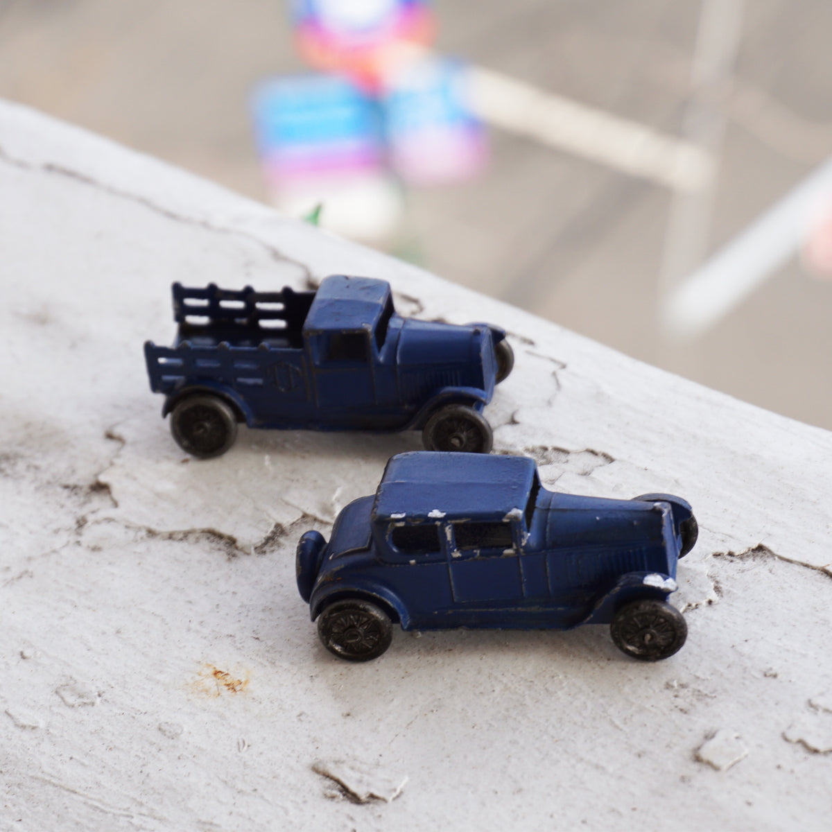 1932 2x Antique TOOTSIETOY #101 Buick Coupe Toy Car + #109 Ford Stake Truck  TT
