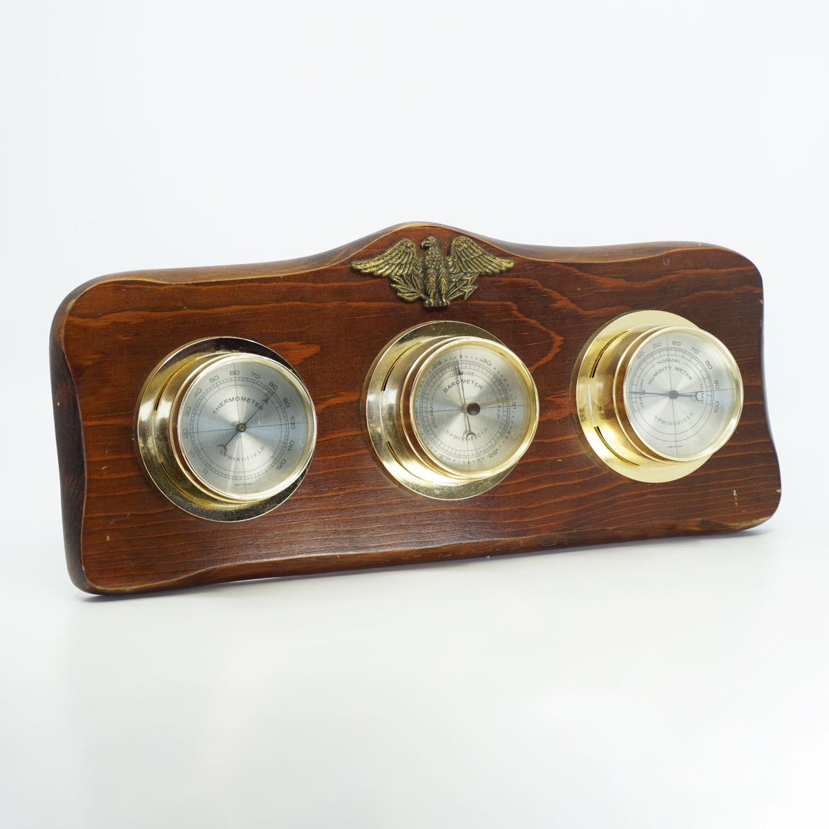 Vintage Thermometer Barometer and Humidity Meter by Springfield