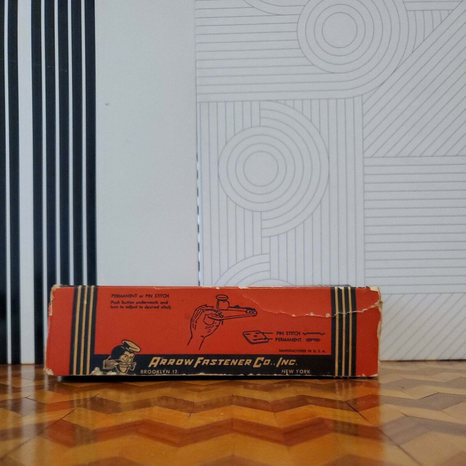 Vintage Stapler Arrow 203 "Precision Locked Stapling Machine" Stapler in Original Box