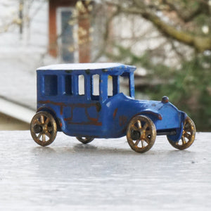 1911 Antique World's First Diecast DOWST, TOOTSIETOY Limousine Blue Toy Car