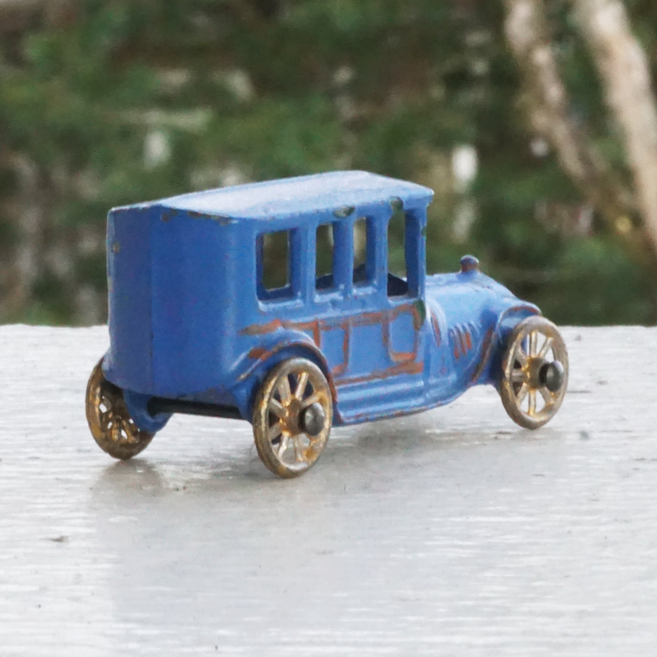 1911 Antique World's First Diecast DOWST, TOOTSIETOY Limousine Blue Toy Car