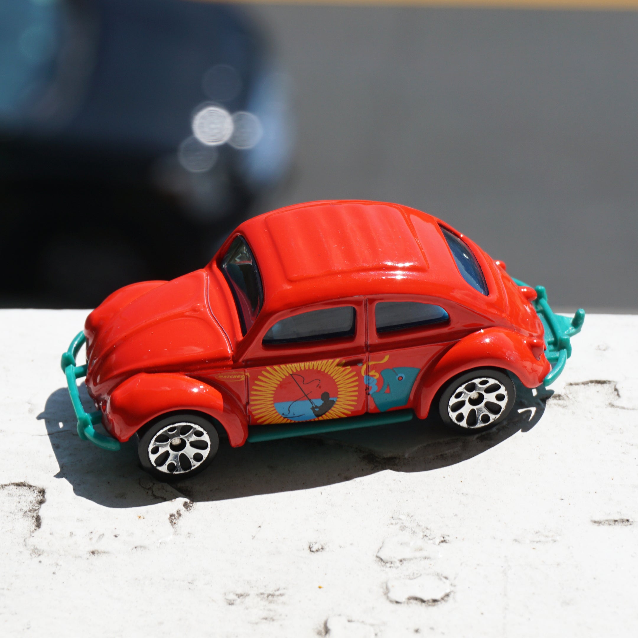 1998 Vintage Diecast MATCHBOX '62 VW Volkswagen Red Beetle Toy Car. Mattel 1:58.