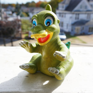 1988 Set of 2 Vintage LAND BEFORE TIME Ducky + Cera Rubber Hand Puppet Character