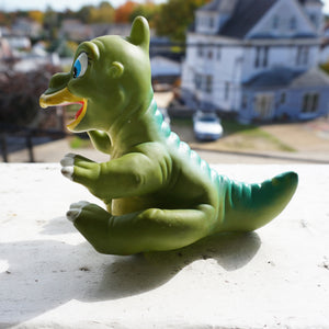 1988 Set of 2 Vintage LAND BEFORE TIME Ducky + Cera Rubber Hand Puppet Character