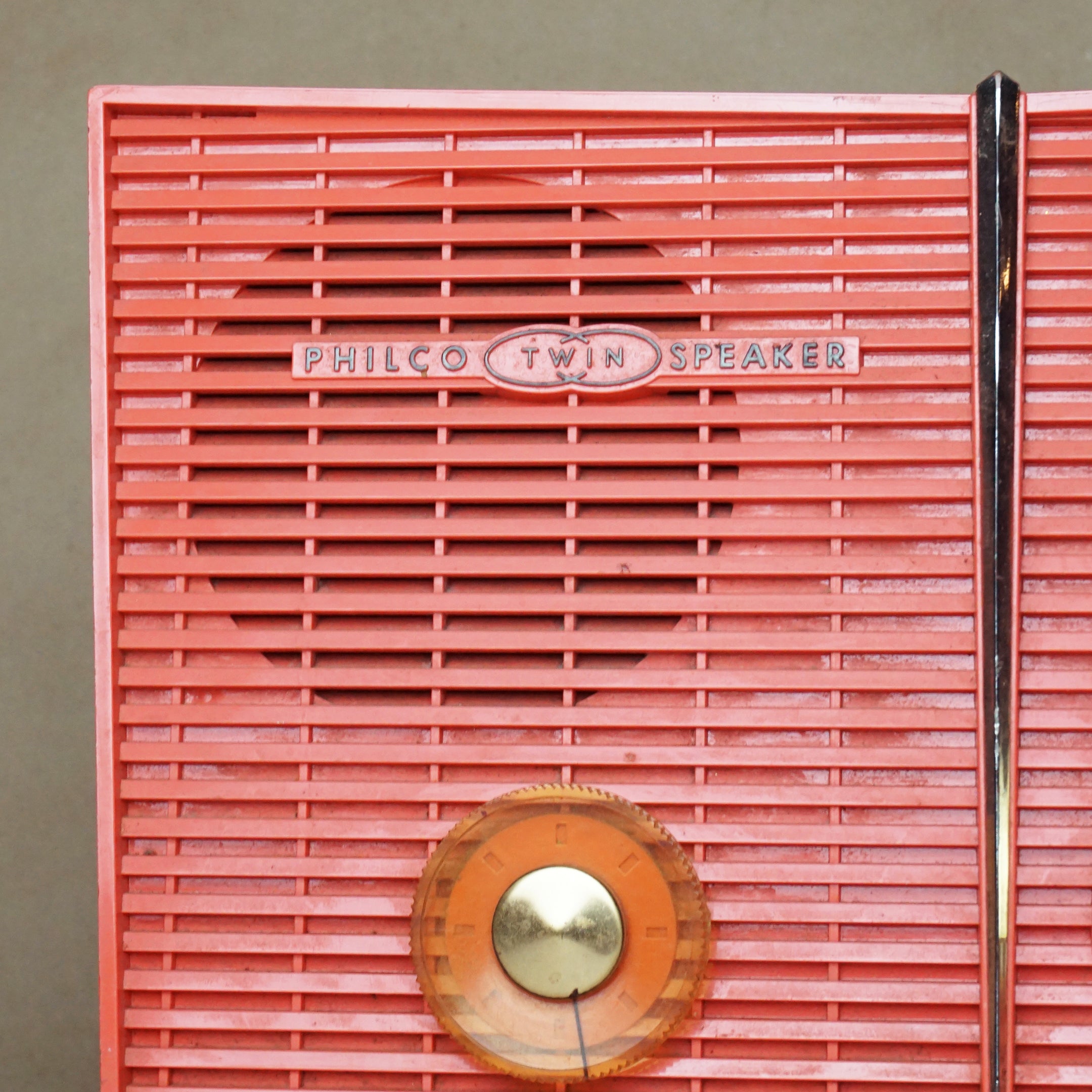 1959 Vintage PHILCO G826-124  Tube Radio in "Flame" w/ Bluetooth Tech.