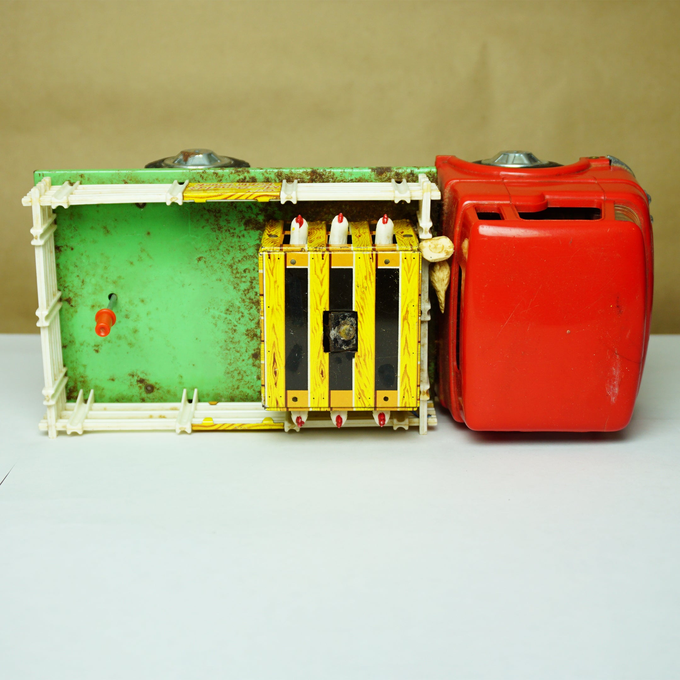 1960s Vintage FRANKONIA Ol' Mc Mac Donald's Farm Truck Tin