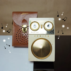 1959 Vintage ZENITH Royal "500" 8-Transistor Radio Speaker w/ Bluetooth Tech.