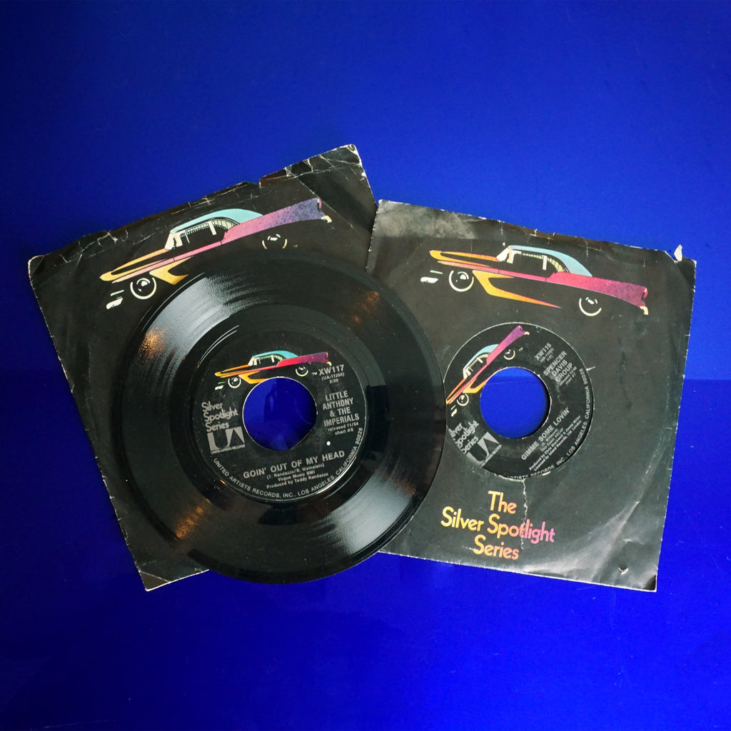 1960s (2) Vintage UNITED ARTIST XW115 XW117 The Silver Spotlight Series Records.