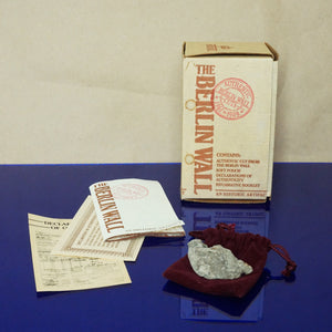 1989 Hyman Products Authentic BERLIN WALL Cuts Historical Artifact.
