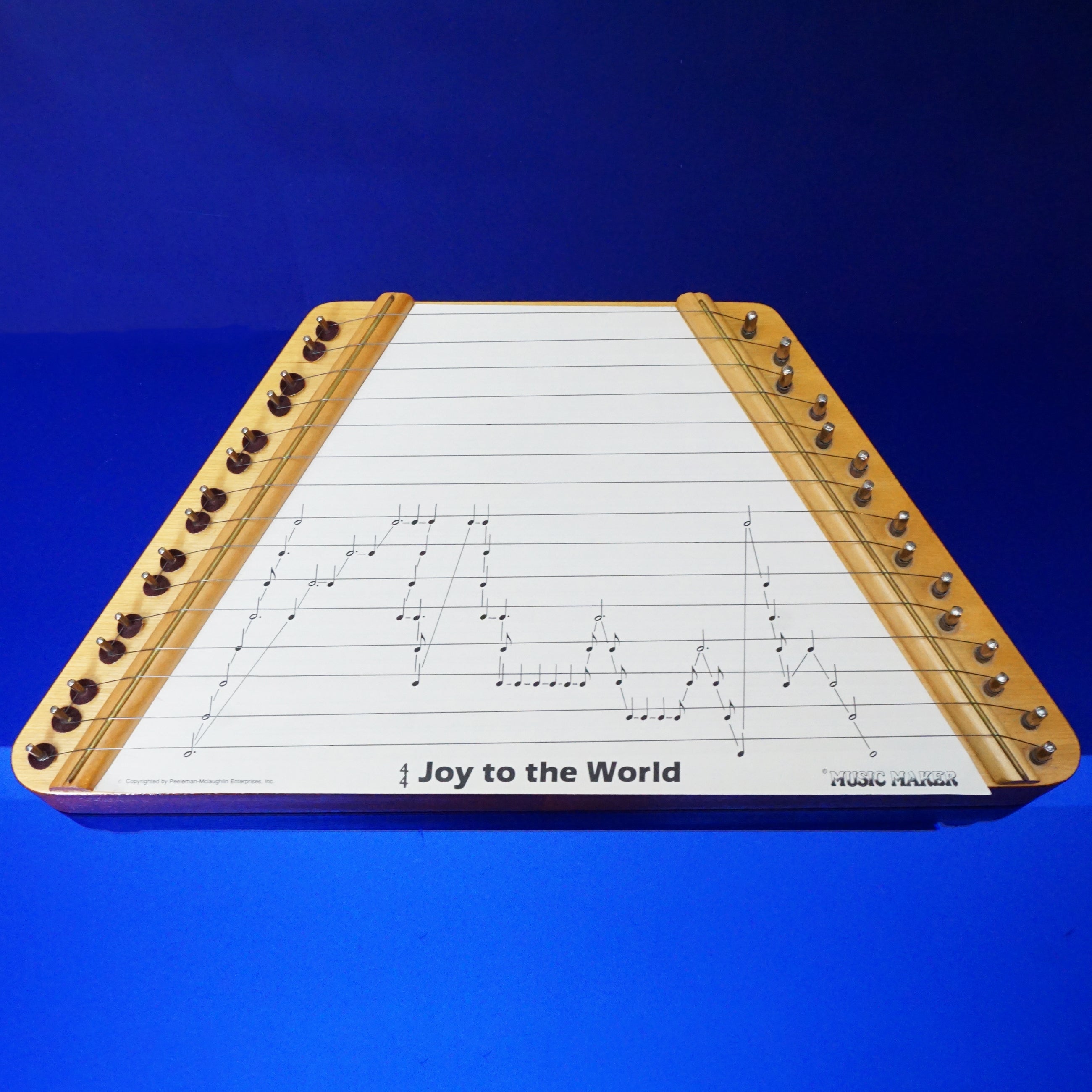 Vintage THE MUSIC MAKER "Перепелочка" Lap Harp Instrument. Made in Belarus.