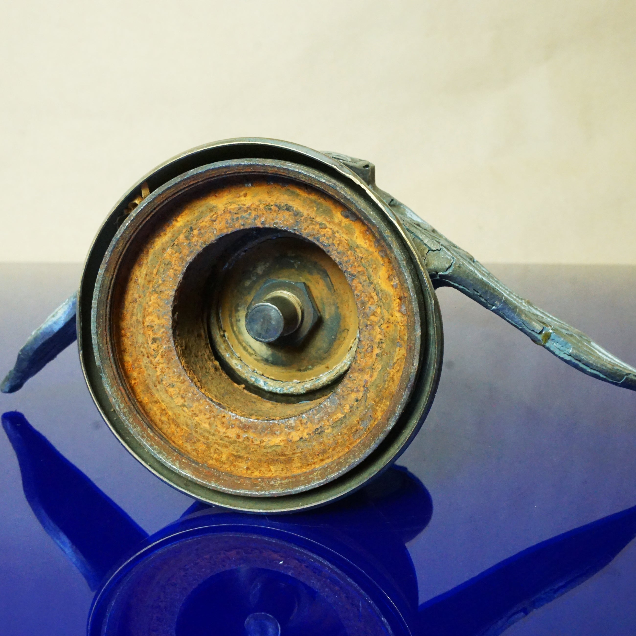 Monogram Locking Radiator Cap 1916–1927 Antique BOYCE MOTOMETER Chevy Monogram Junior Winged Radiato ...