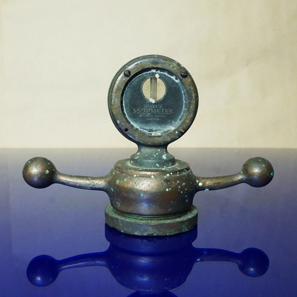 1910s–1920s Antique BOYCE MOTOMETER Midget Model Patented Dog Bone Radiator Cap