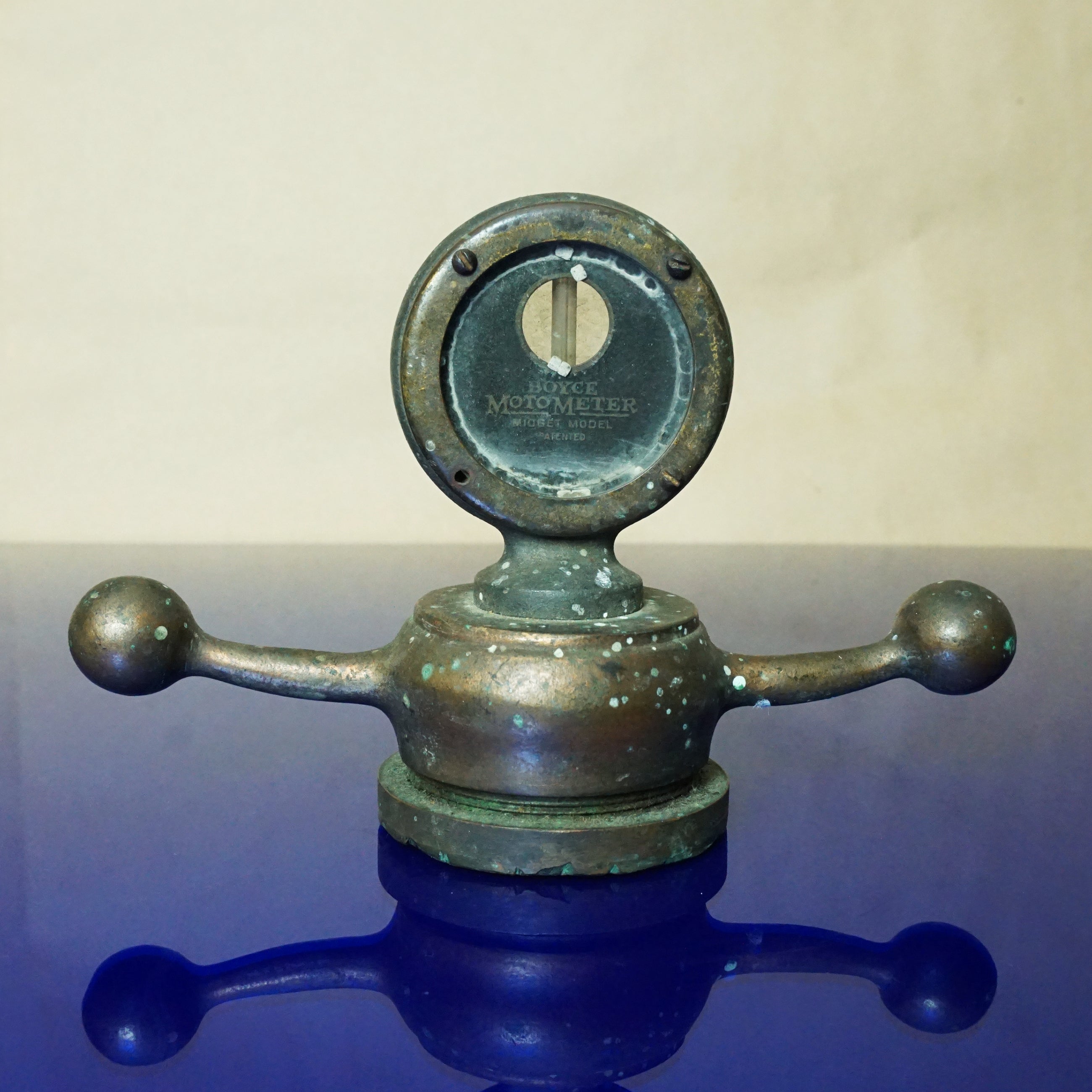 1910s–1920s Antique BOYCE MOTOMETER Midget Model Patented Dog Bone Radiator Cap