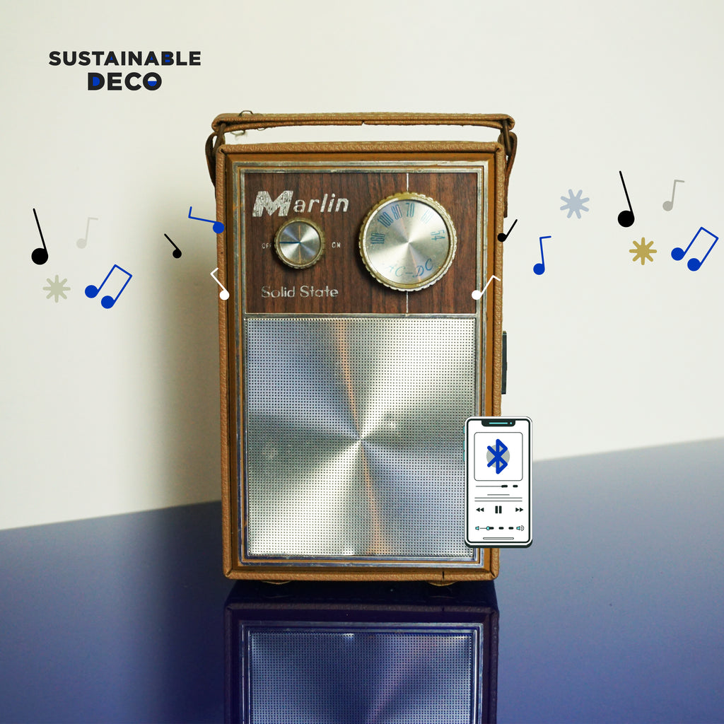 1960s Vintage MARLIN Solid State AC-120 Radio Speaker w/ Bluetooth. New York, NY.