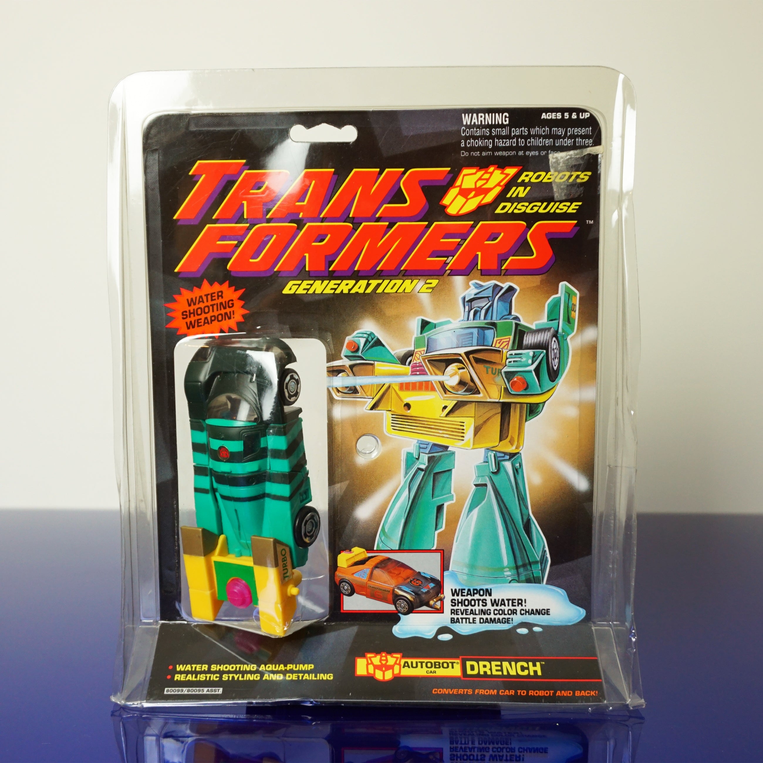1993 HASBRO Transformers G2 Color Changers Autobot Car: Drench
