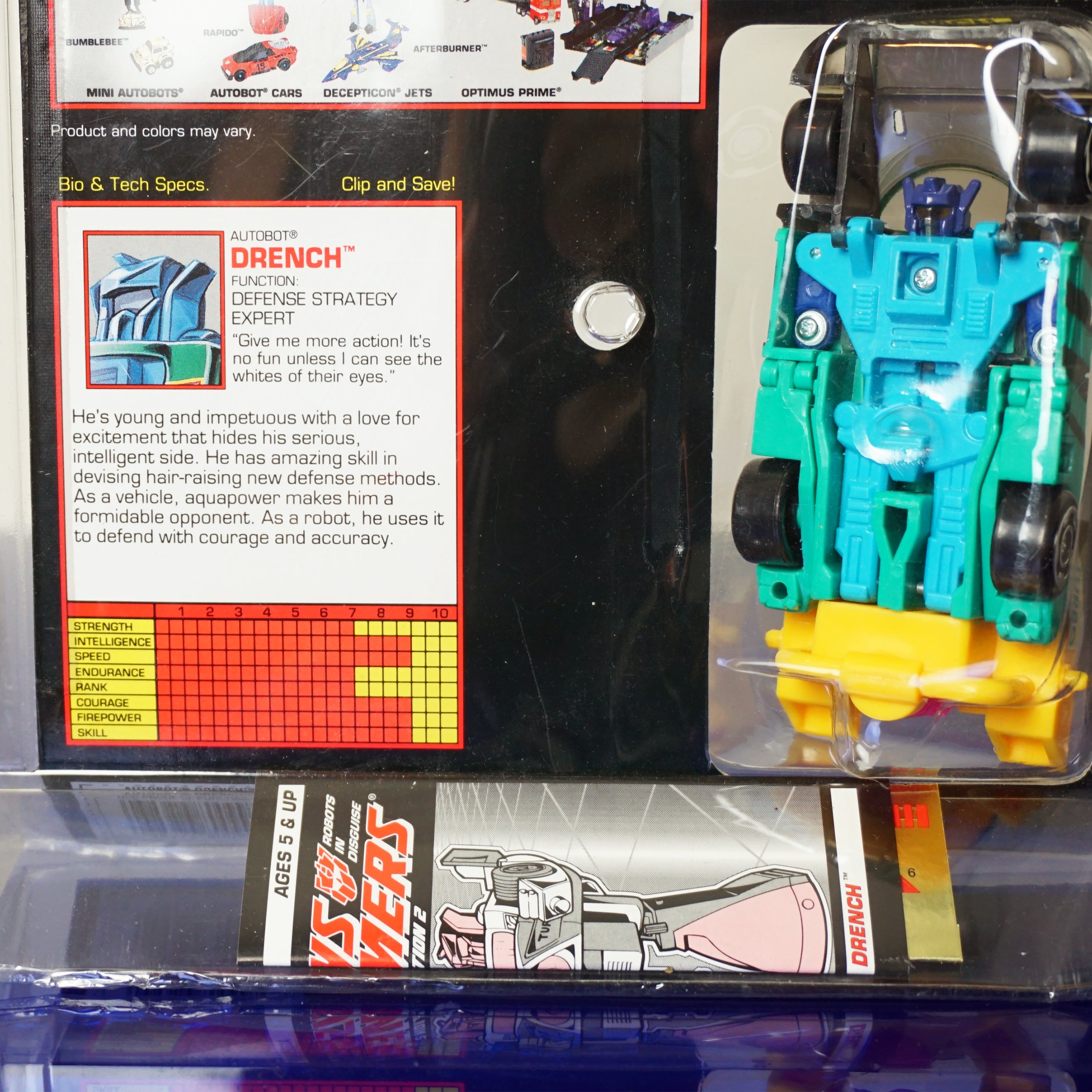 1993 HASBRO Transformers G2 Color Changers Autobot Car: Drench