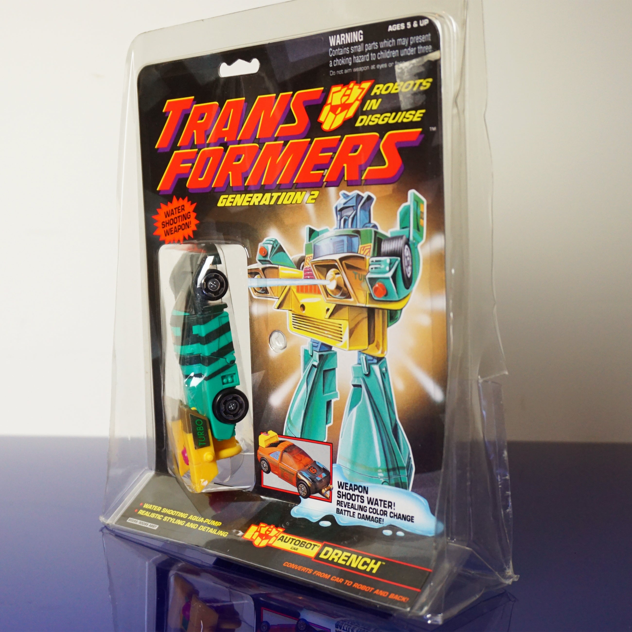 1993 HASBRO Transformers G2 Color Changers Autobot Car: Drench