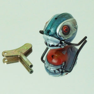 2013 Tin Litho WELBY x TIN TREASURES Piranha Wind-Up Toy.  India.