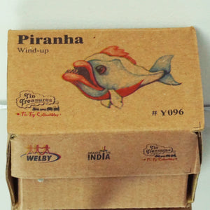 2013 Tin Litho WELBY x TIN TREASURES Piranha Wind-Up Toy.  India.