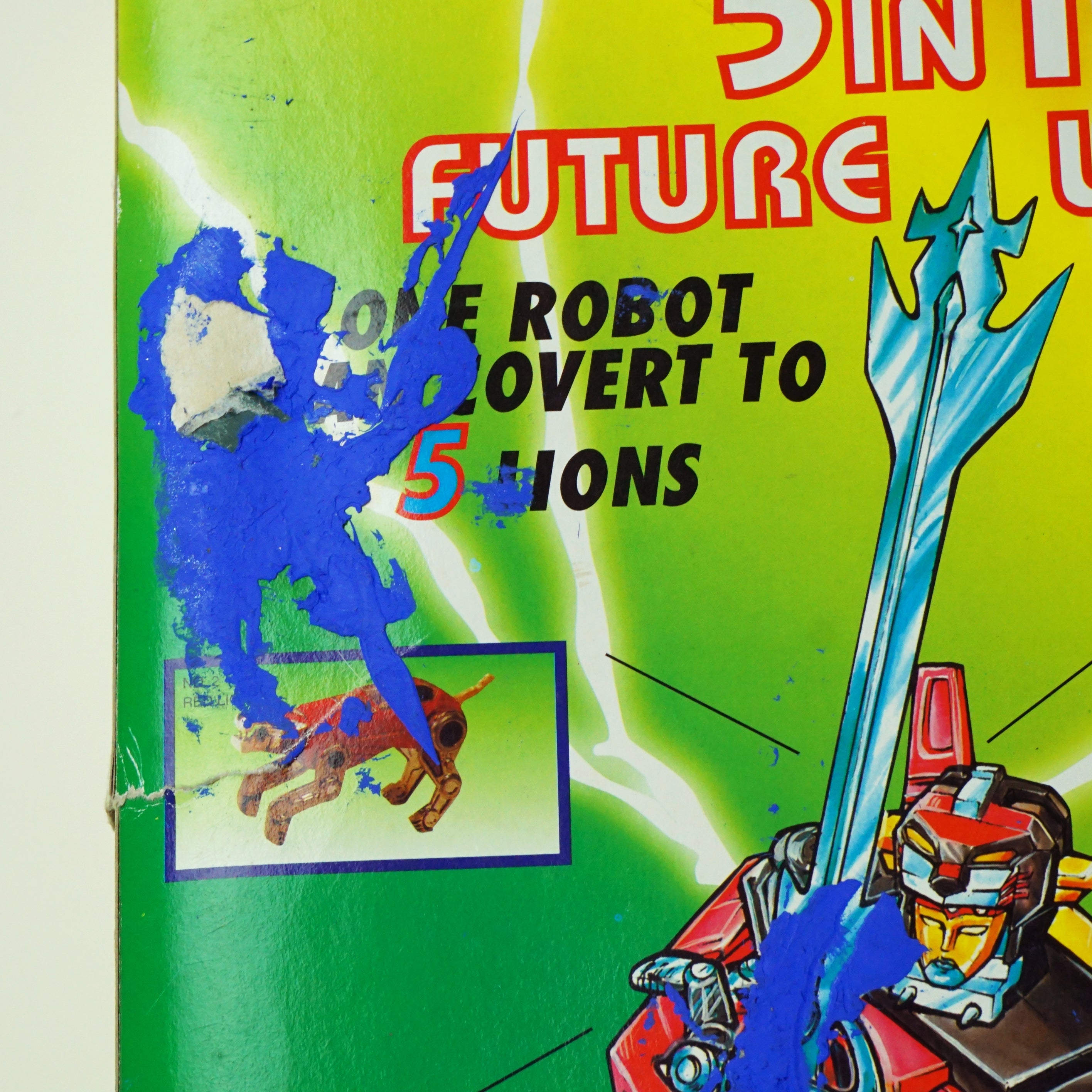 1990s-2000s Vintage Knockoff TRANSFORMER 5-in-1 Future Lion Action Figure