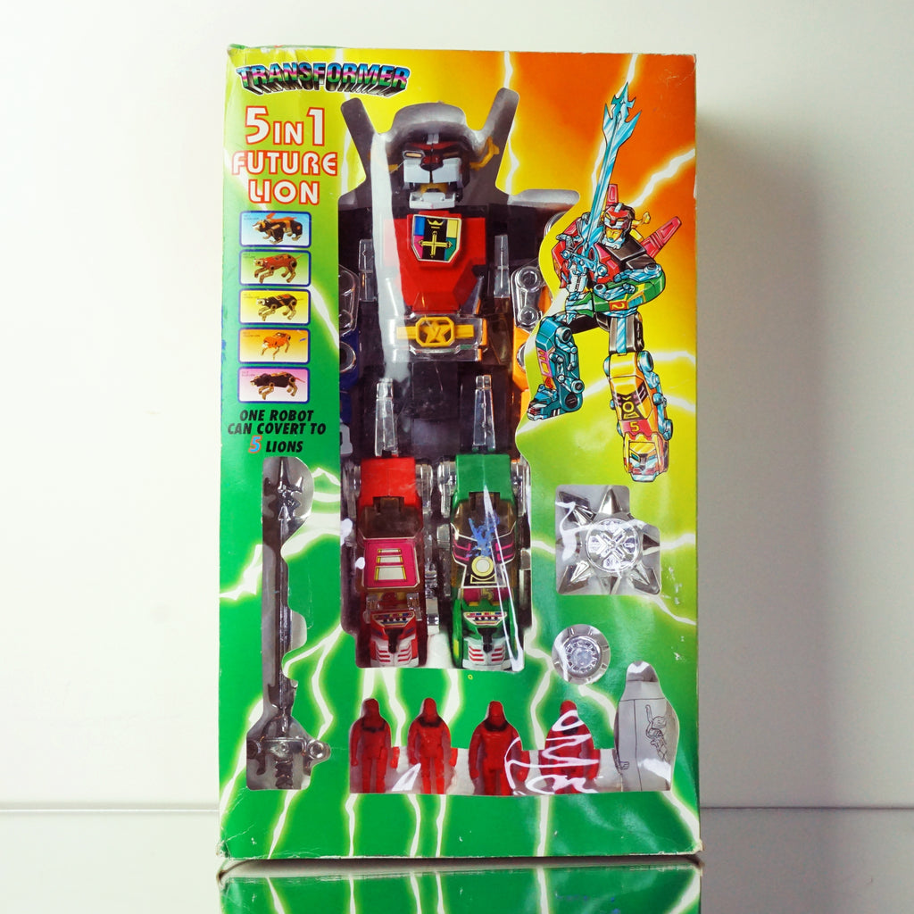 1990s-2000s Vintage Knockoff TRANSFORMER 5-in-1 Future Lion Action Figure