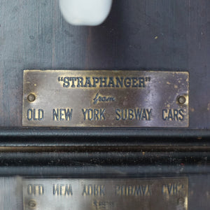 1920s–30s Vintage NYC Subway 'Straphanger' Passenger Hand Strap