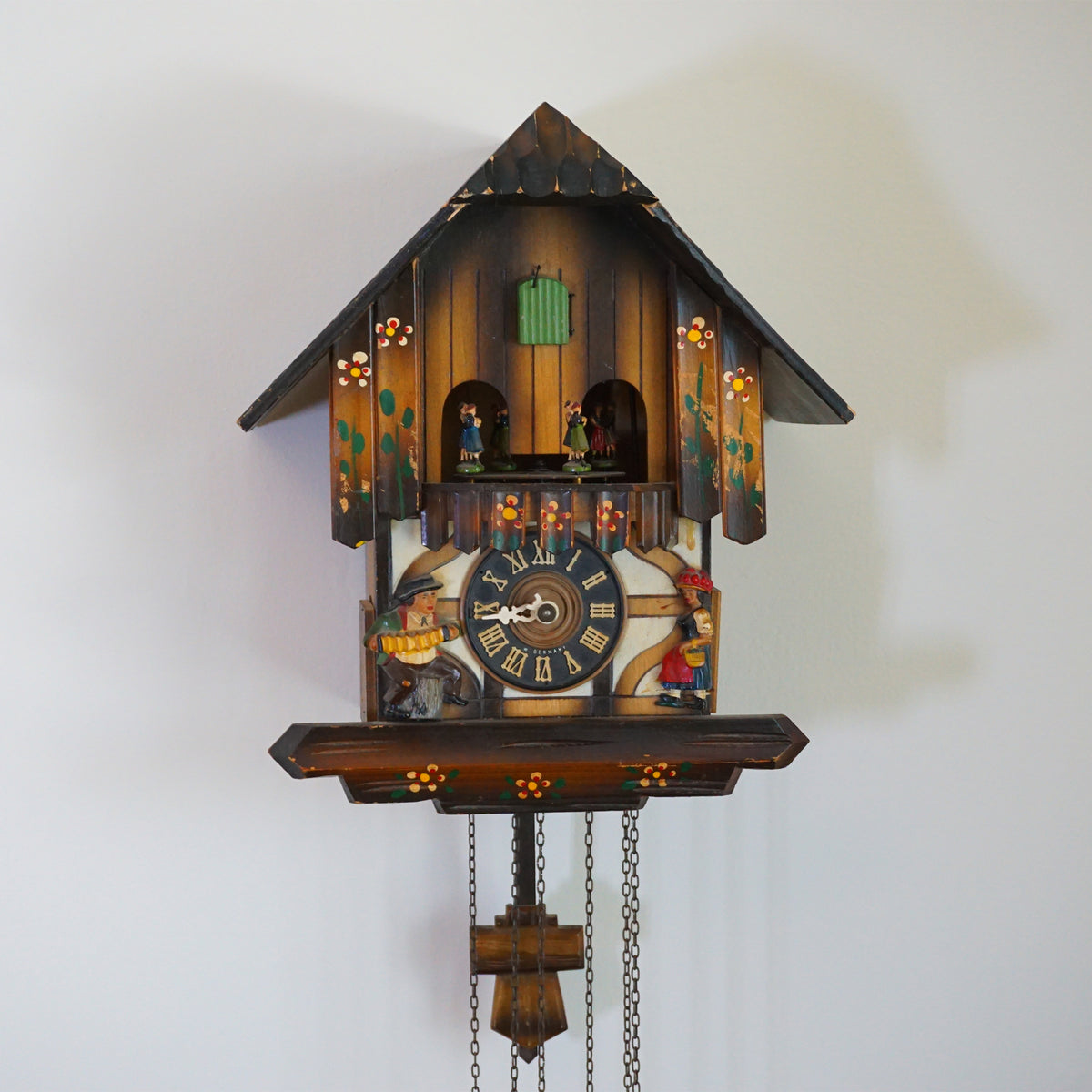 1975 Vintage EMIL SCHMECKENBECHER Cuckoo Clock Regula 25 Movement Musi