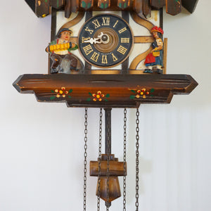 1975 Vintage EMIL SCHMECKENBECHER Cuckoo Clock Regula 25 Movement Music Box. Made in West Germany.