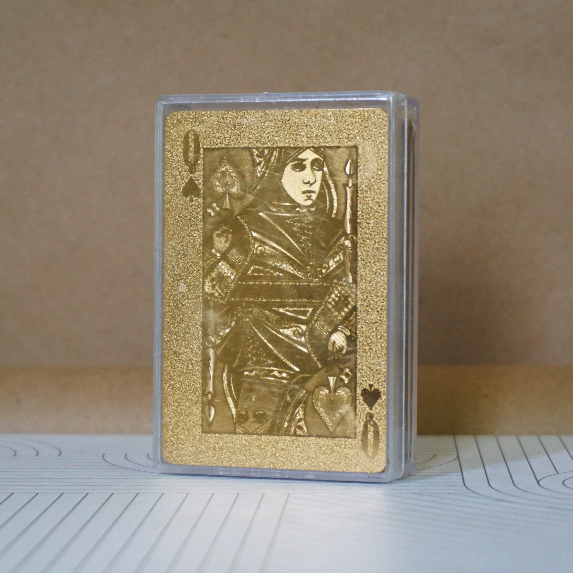 Gold Collection Playing Cards. RARE 1 Deck Waterproof Diamond Poker Game Complete Set.