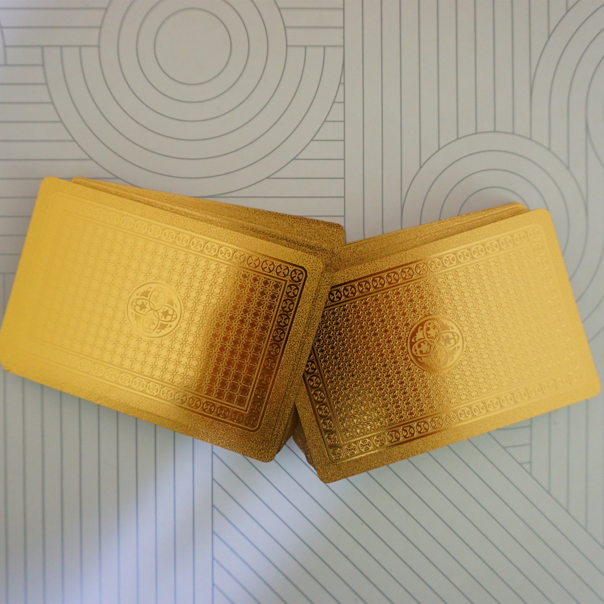Gold Collection Playing Cards. RARE 1 Deck Waterproof Diamond Poker Game Complete Set.