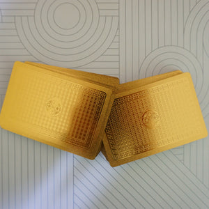 Gold Collection Playing Cards. RARE 1 Deck Waterproof Diamond Poker Game Complete Set.