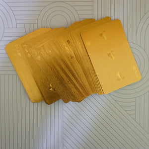 Gold Collection Playing Cards. RARE 1 Deck Waterproof Diamond Poker Game Complete Set.