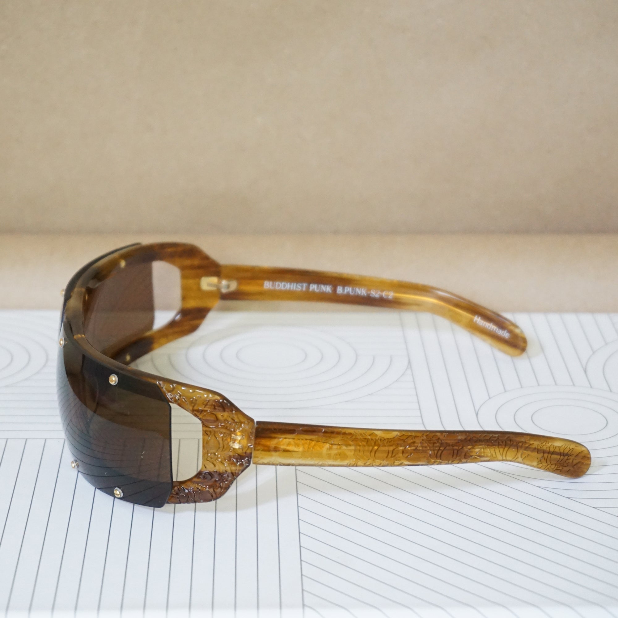 BUDDHIST PUNK Sunglasses Rectangular S2-C2 Tortoise Shell and Brown. Model: 6BP2C2TSHELL