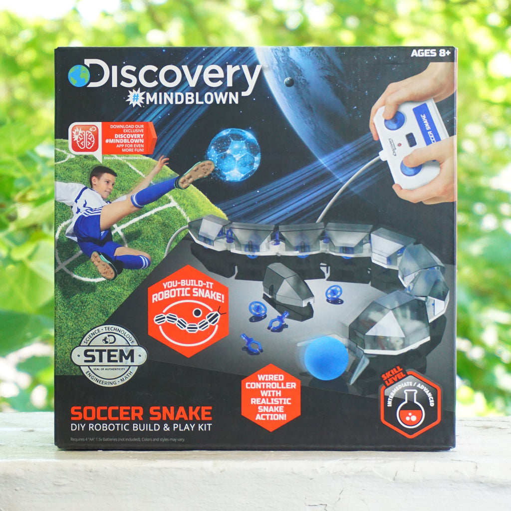 DISCOVERY #Mindblown Soccer Snake DIY Robotic Build & Play Kit. STEM Gift Ages 8+