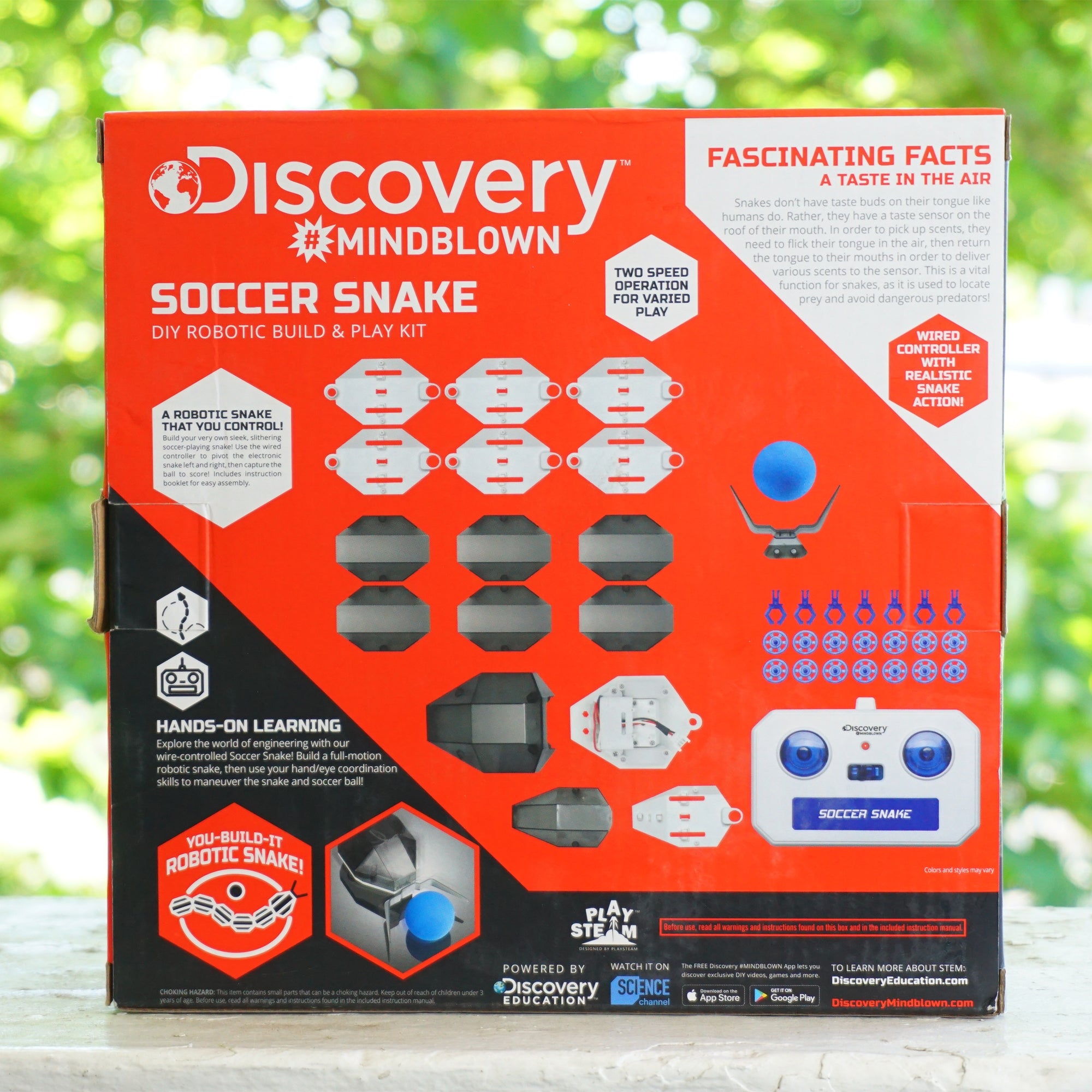 DISCOVERY #Mindblown Soccer Snake DIY Robotic Build & Play Kit. STEM Gift Ages 8+
