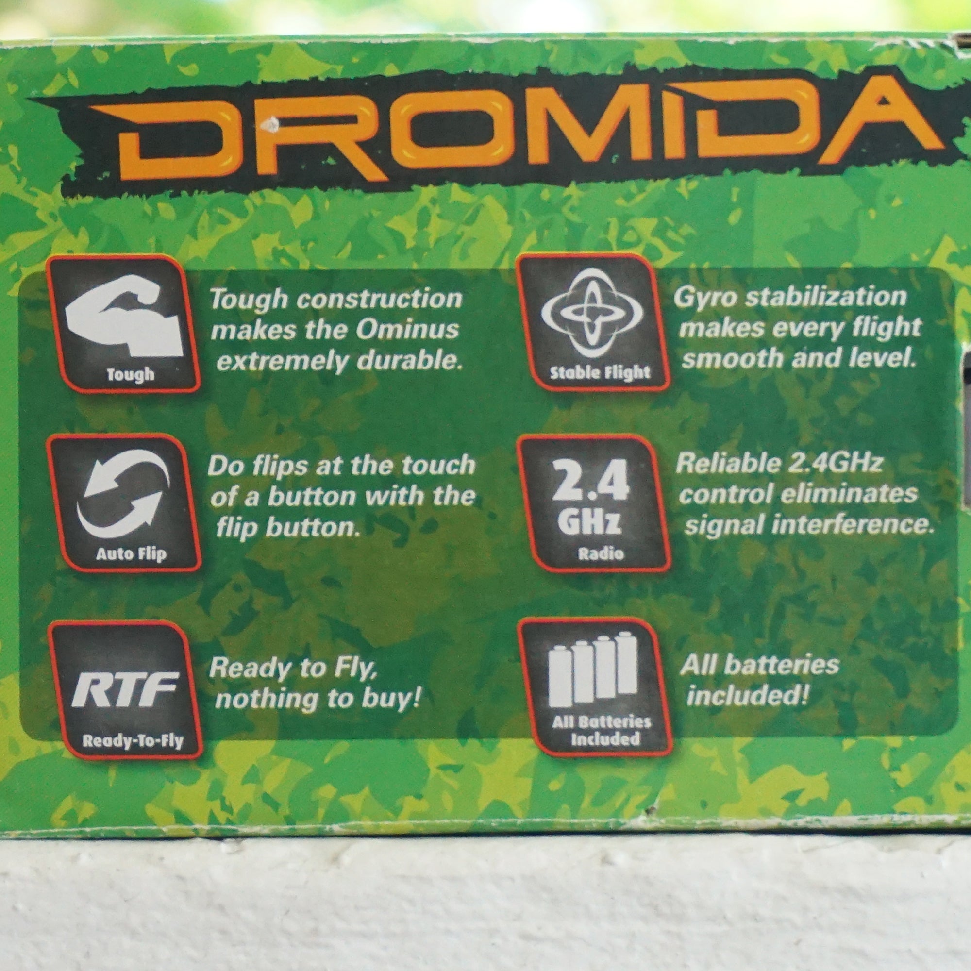 DROMIDA Ominus Quadcopter RTF Green. Model DIDE01GG. Best Drone Gift.