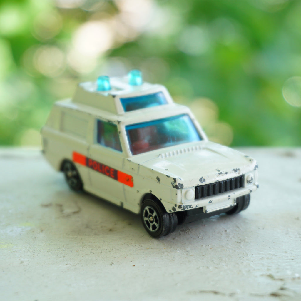 1980s Vintage MATCHBOX Corgi Junior Rango Rover Police. Made in Great Britain.