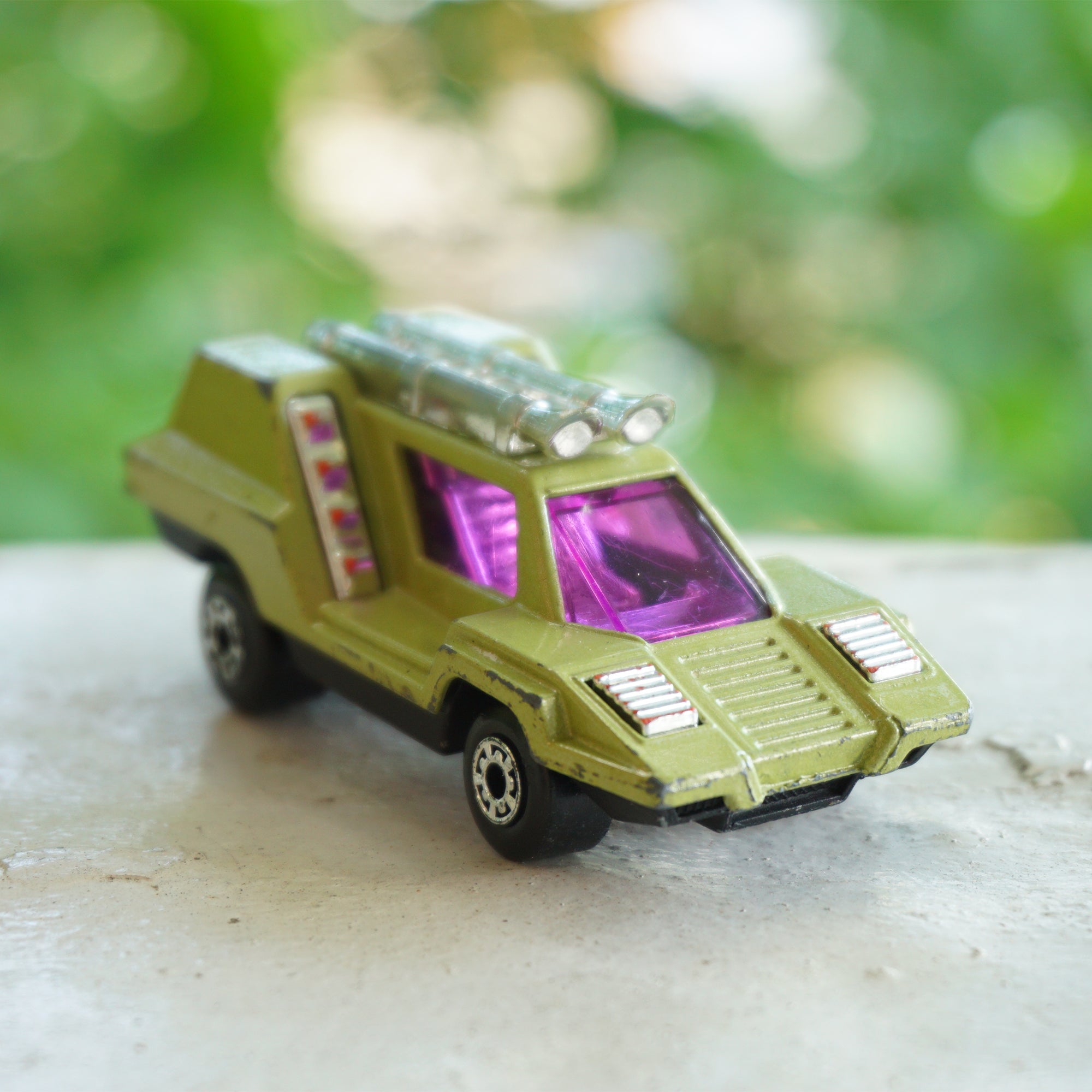 1975 Vintage Christian Falkensteiner MATCHBOX Superfast No. 68: Avocado Cosmobile. Made in England by Lesney.