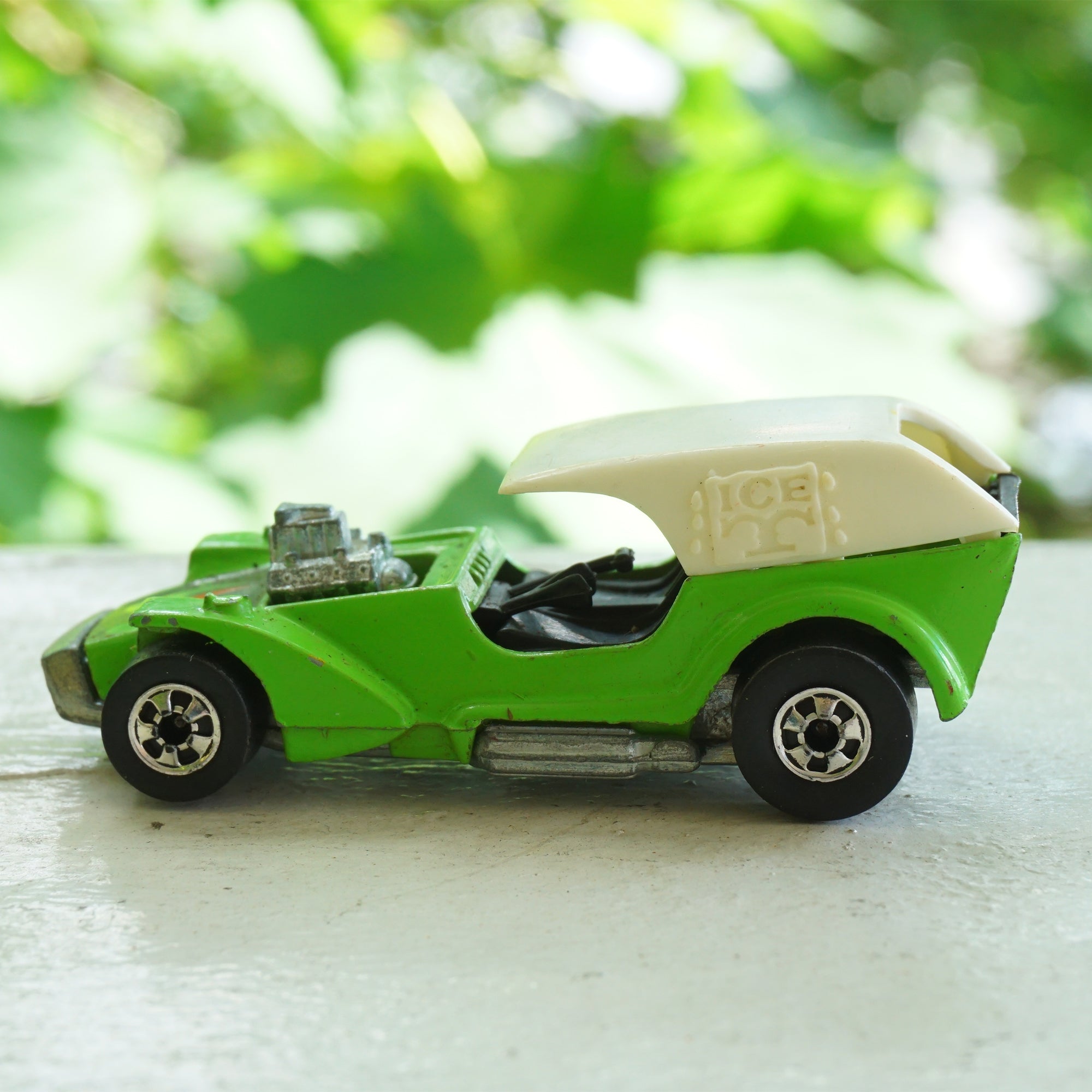 1969 Vintage HOT WHEELS Ice 'T' Green w/Black Interior Car. By Mattel Inc.