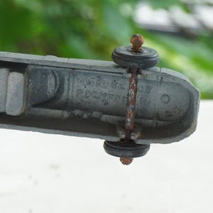 Vintage Diecast MIDGETOY Silver Old Toy Car. Made in Rockford, IL, U.S.A.
