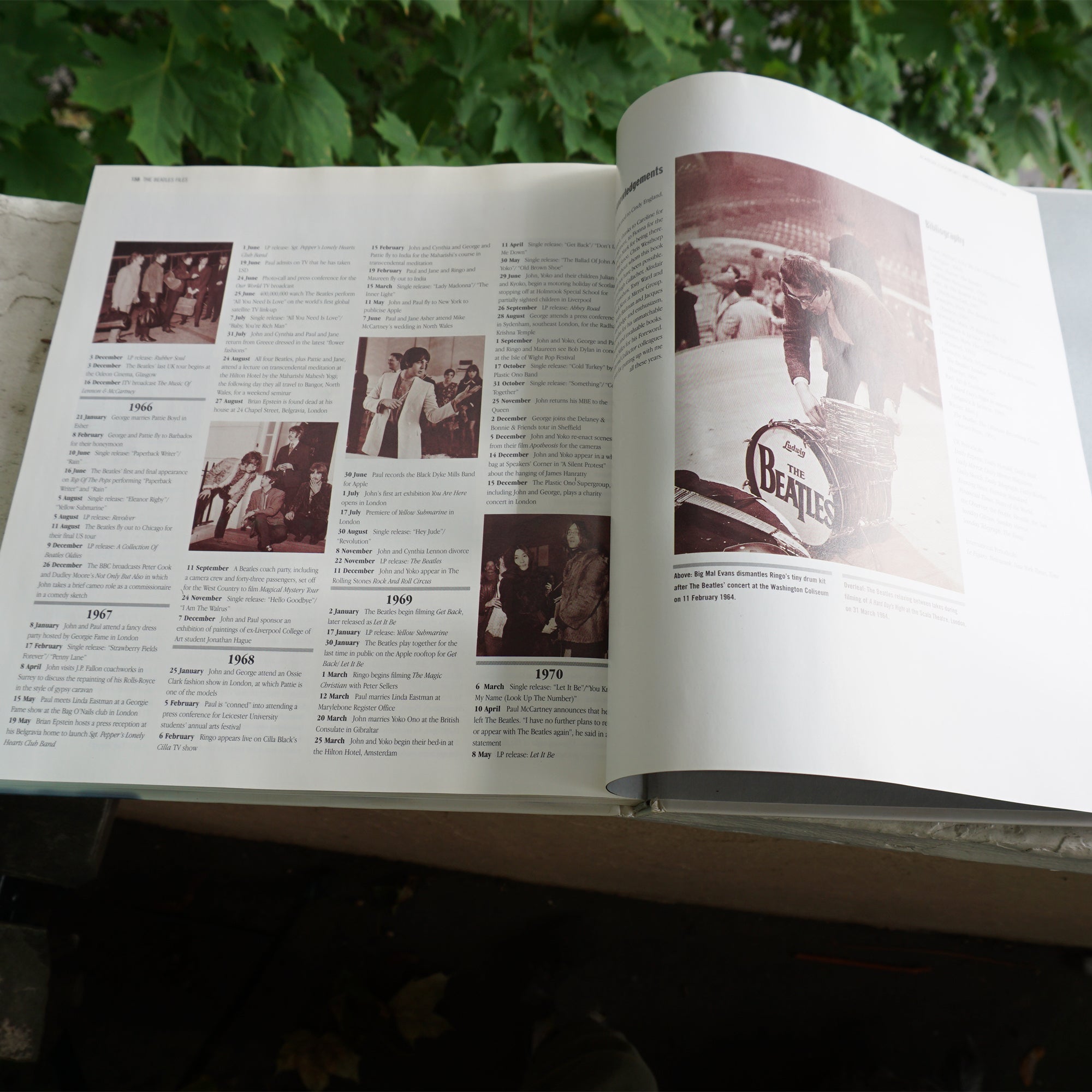 1998 Vintage BRAMLEY PUBLISHER The Beatles Files Book by Andy Davis. Printed in Italy.