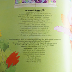 2004 DRAGOND'OR The Beatles Yellow Submarine Book by Paul McCartney in the French Language