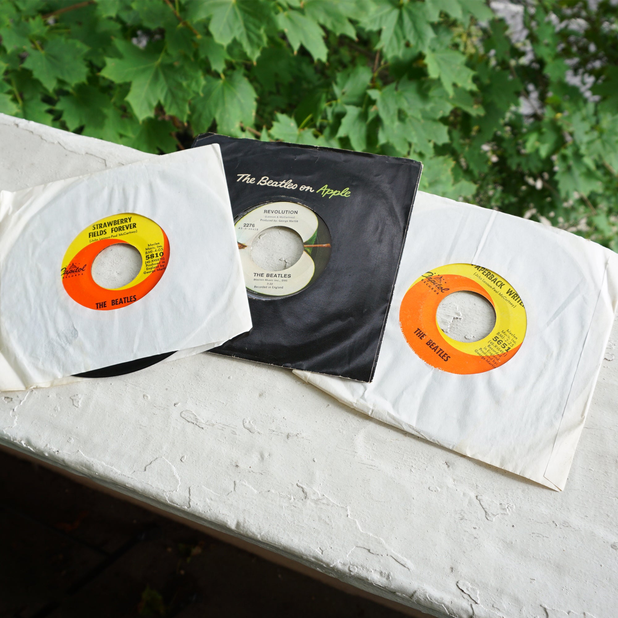 Vintage THE BEATLES 6 Records Collection, John LennonPaul McCartney