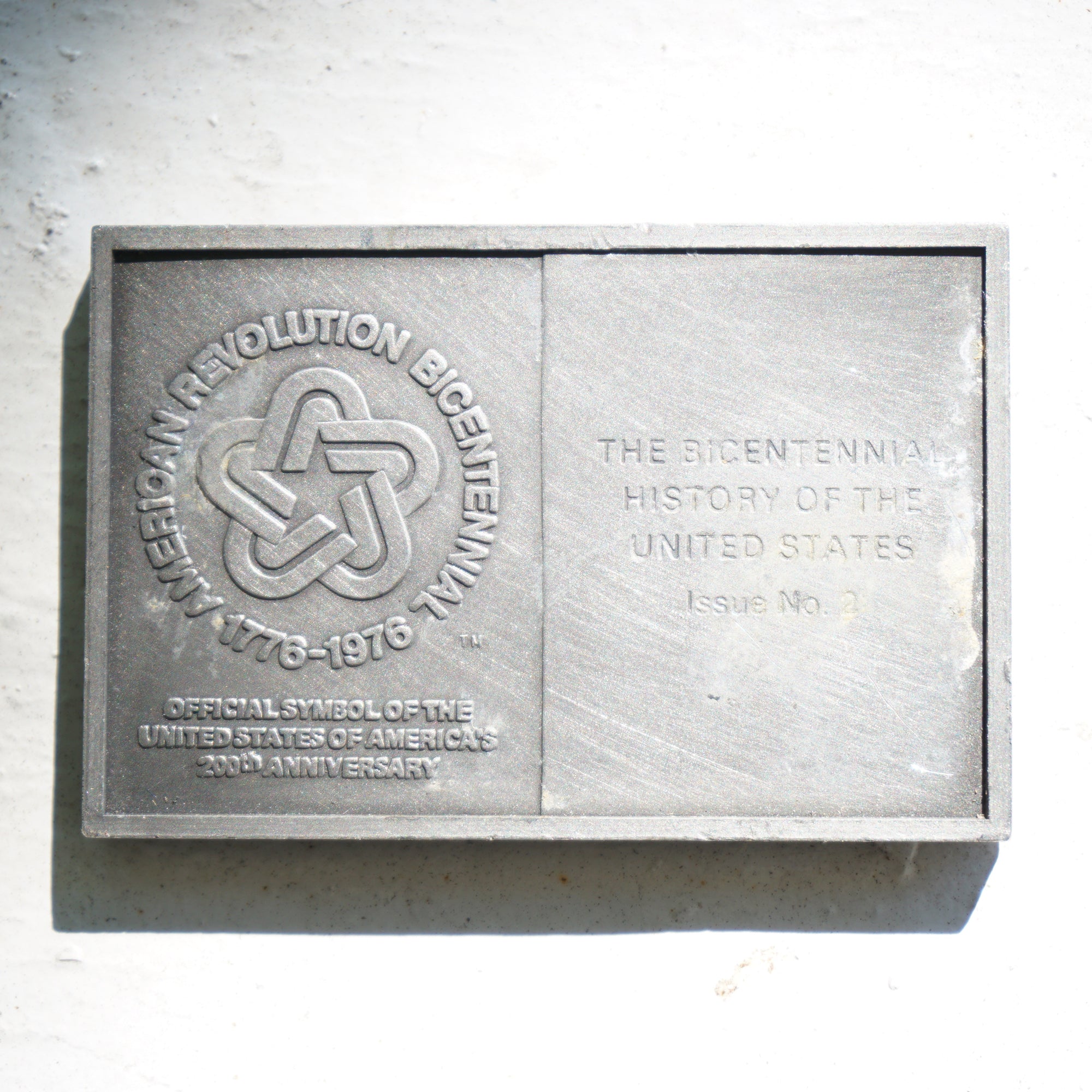 1976 Vintage American Revolution Bicentennial-Hessians Defeated at Trenton 1776. 200th Anniversary Fine Pewter Plaque. Issue No. 2.