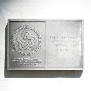 1976 Vintage American Revolution Bicentennial-Hessians Defeated at Trenton 1776. 200th Anniversary Fine Pewter Plaque. Issue No. 2.