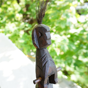 Vintage ST. KITTS Indigenous Musical Instrument with Real Leather Drum Part and String. Nice Gift.