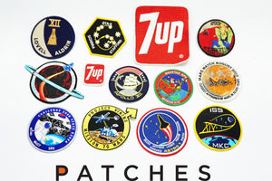 1980s Vintage 5" Lake Speed 75 Nationwise Autoparts Clothing Patch with Car. Gold, Black and White Colors.
