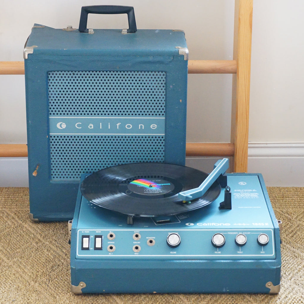 1970s Vintage Califone Professional DJ/Dance Hall Turntable/Record Player PA System Model 1845 K. Made in USA.