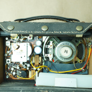 1965 Vintage MOTOROLA Leather Case Transistor Radio w/ Bluetooth Technology. Model: XP64CE.